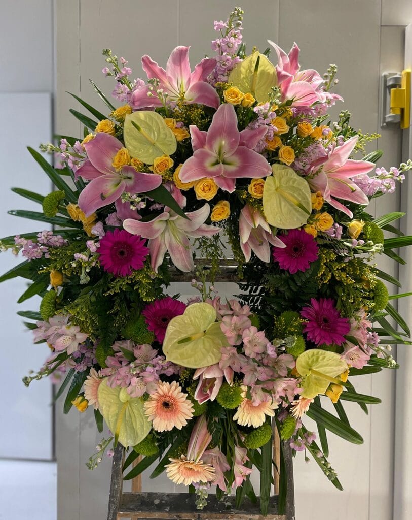 Corona Liliums i Anthurium