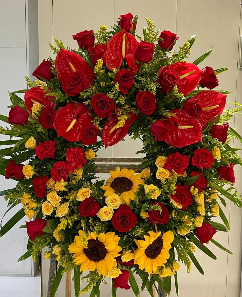 Corona Anthurium Rosas i Gira-sol
