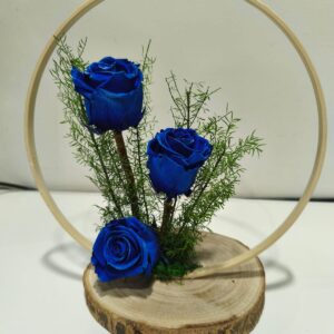 3 roses eternes blaves