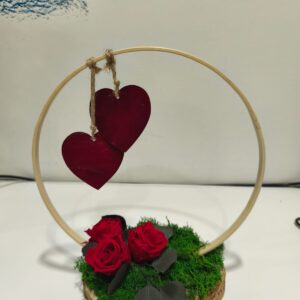 Cercle d’Amor Etern. 3 Roses Vermelles Eternes